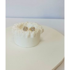 Σκουλαρίκια σε Χρυσό 9Κ - με ζιργκόν 6mm (E316)